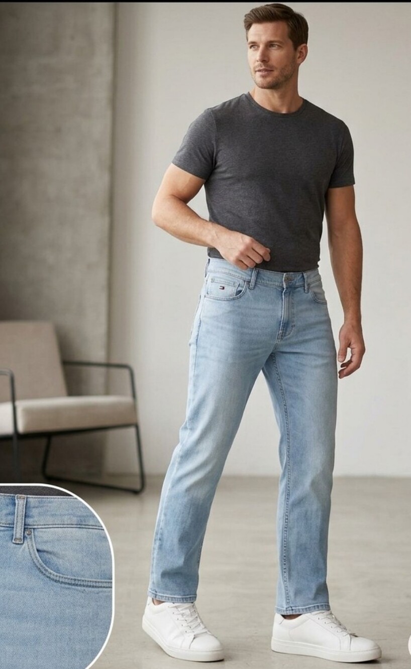 Tommy Hilfiger Light Blue Slim Men’s Jeans. Size 36/30